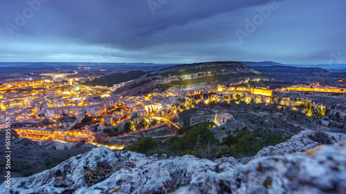 Top view of Cuenca at dusk, wide angle © F.C.G.
