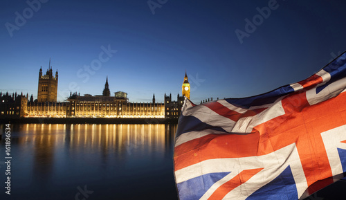 UK flag and Big Ben