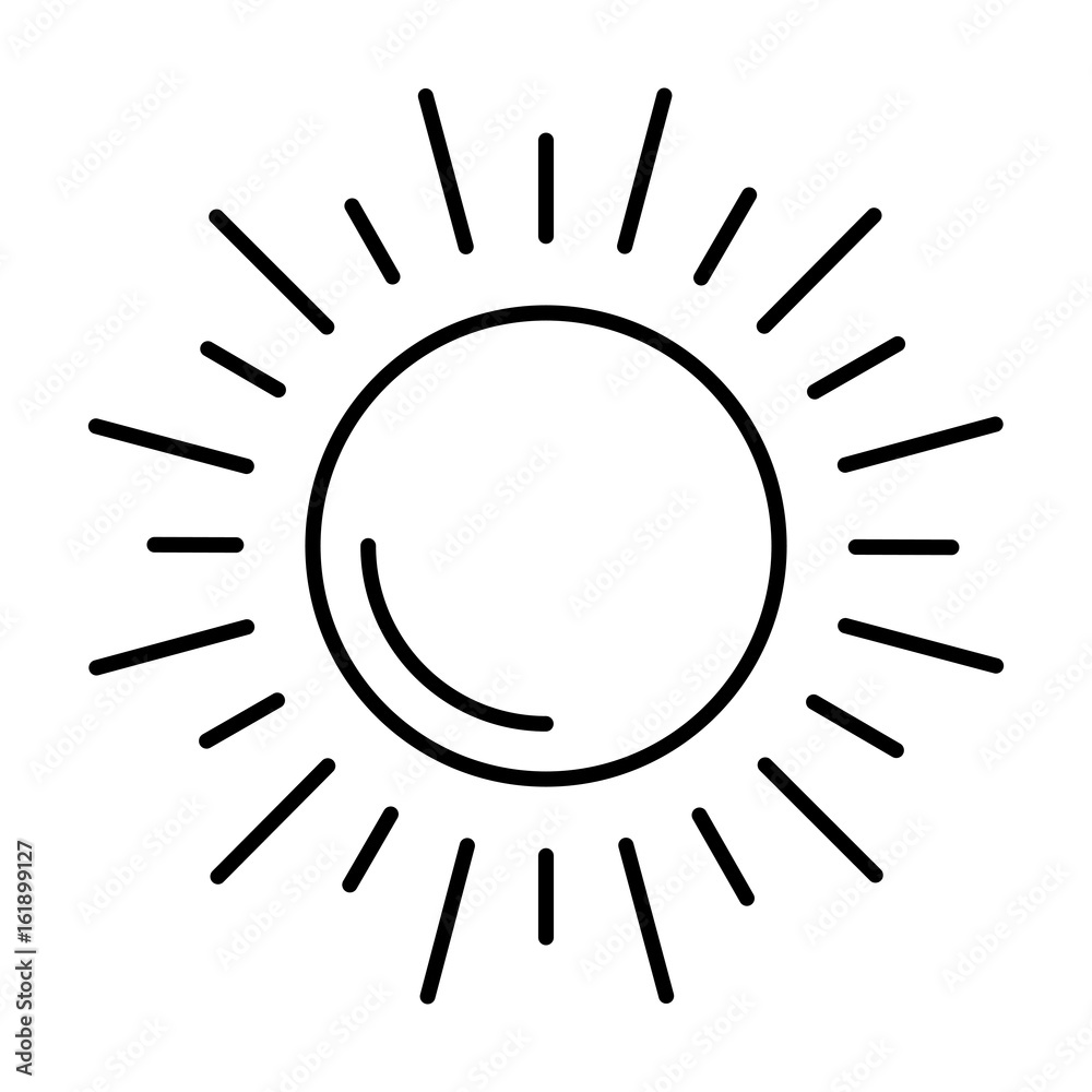 sun silhouette isolated icon vector illustration design