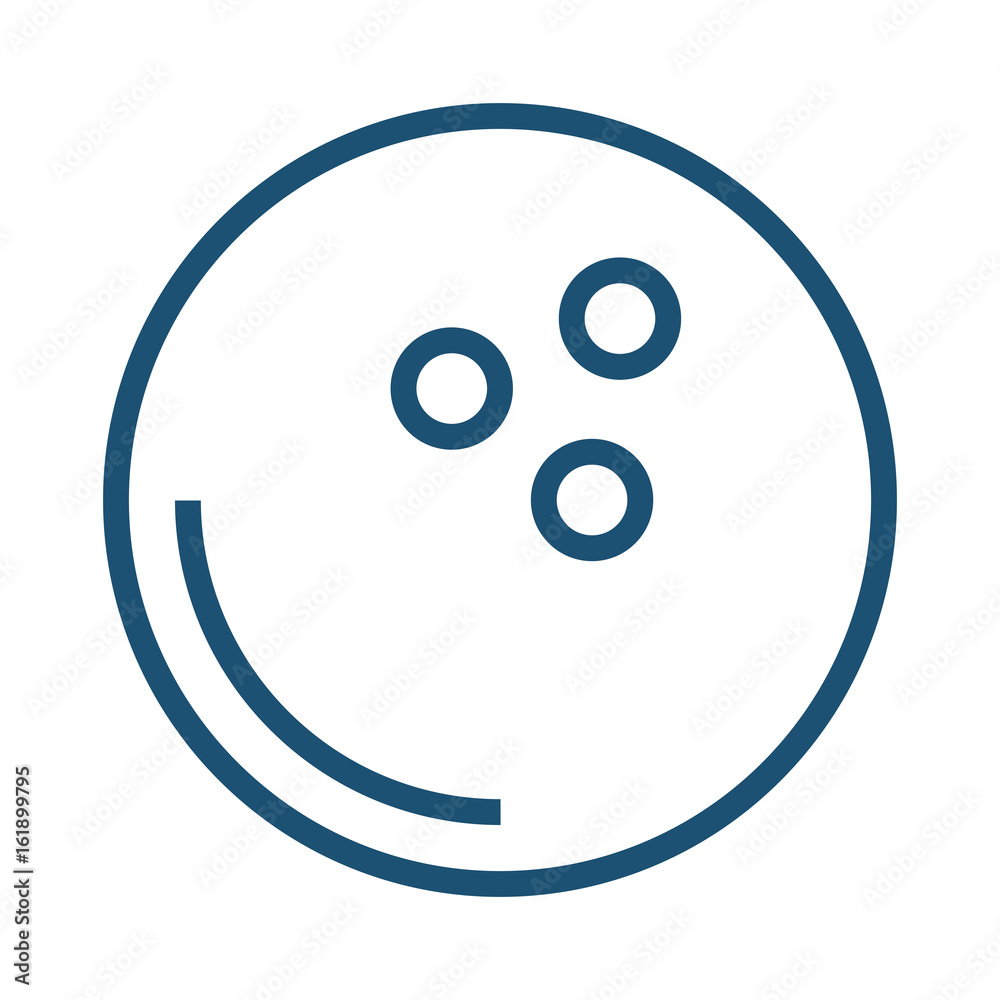 bowling ball isolated icon vector illustration design
