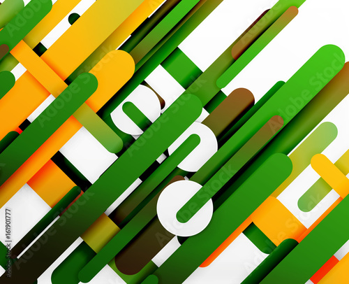 Cut 3d paper color straight lines abstract background