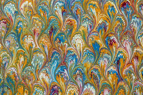 Canvastavla Marbled paper in wide range of colors
