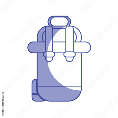 silhouette backpack to go to exploration of vacation