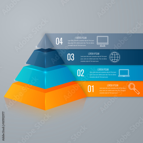 Vector illustration infographics four options