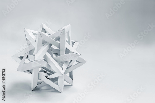 tetrahedron made of paper