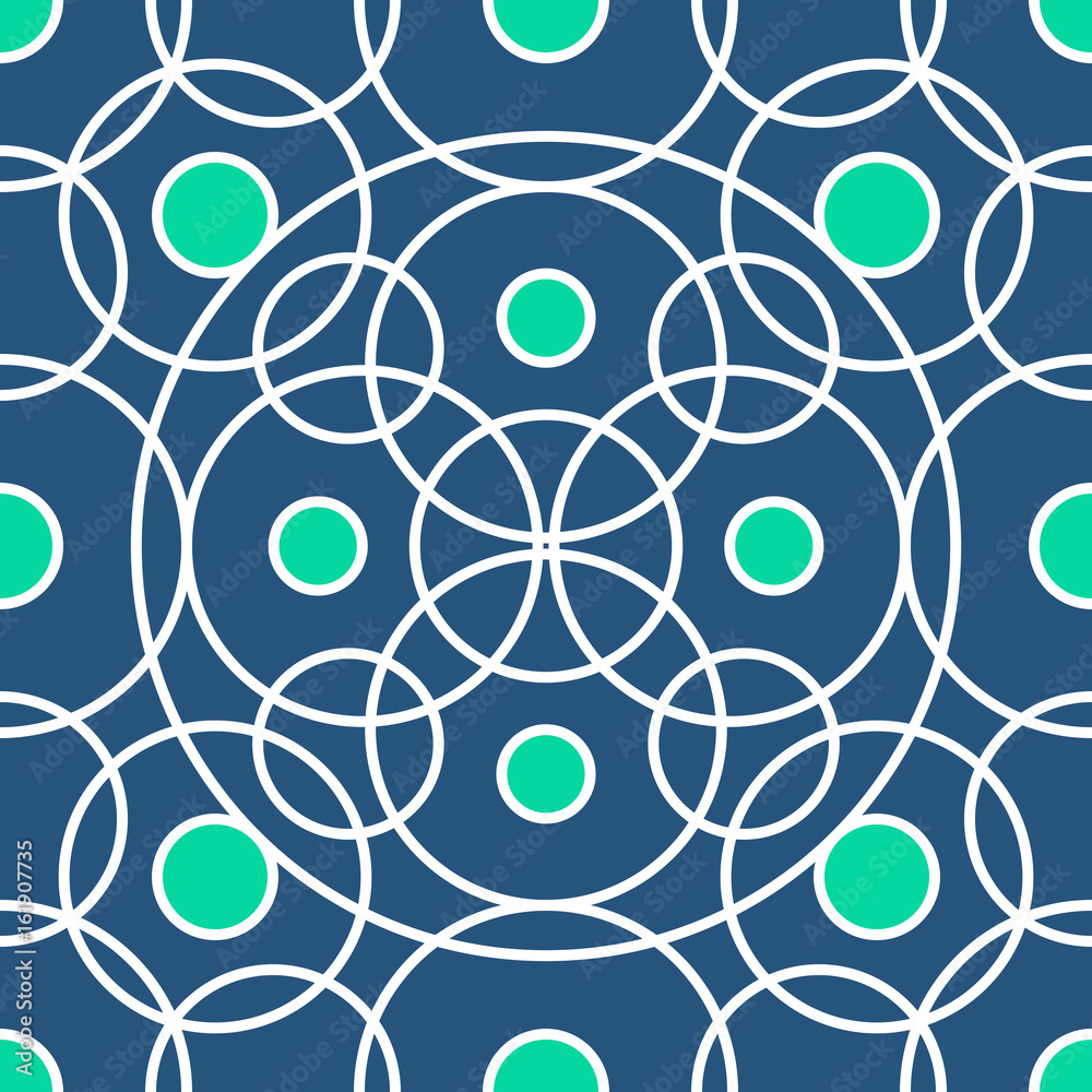 Circle pattern including seamless sample in swatch panel Circle pattern including seamless sample in swatch panel