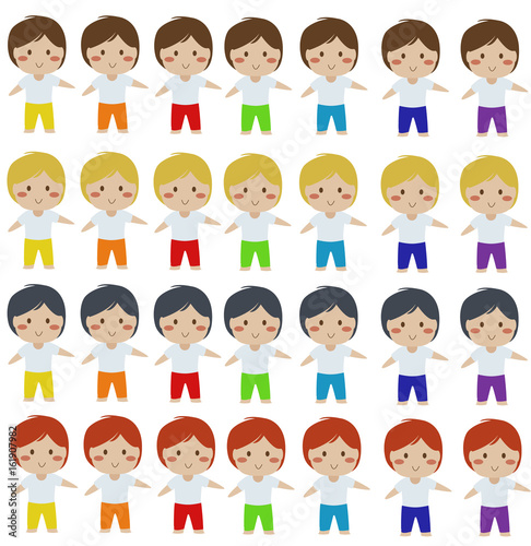 Colorful Children Clipart, Colorful Boy Clipart - Huge Collection