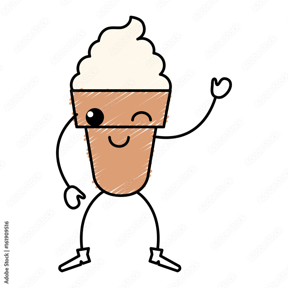 ice cream kawaii character vector illustration design ice cream kawaii character vector illustration design