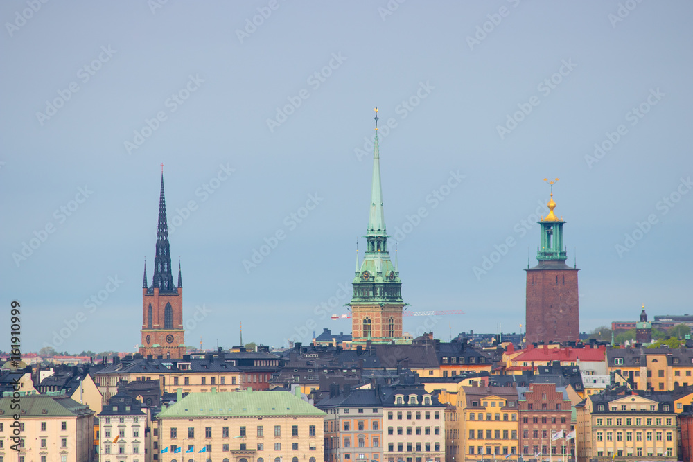 Obraz premium The Stockholm Old Town(Gamla Stan). Stockholm is the capital of Sweden.
