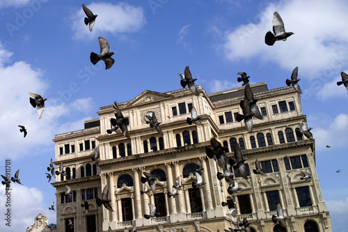Havana, Cuba Building with Birds