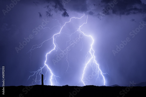 Lightning storm in Phoenix, Arizona