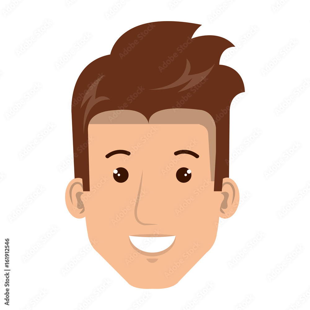 young man head avatar character vector illustration design young man head avatar character vector illustration design