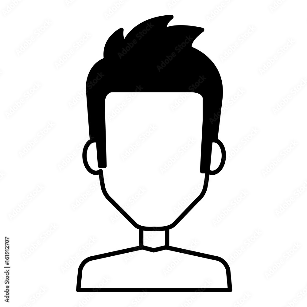 young man avatar character vector illustration design young man avatar character vector illustration design