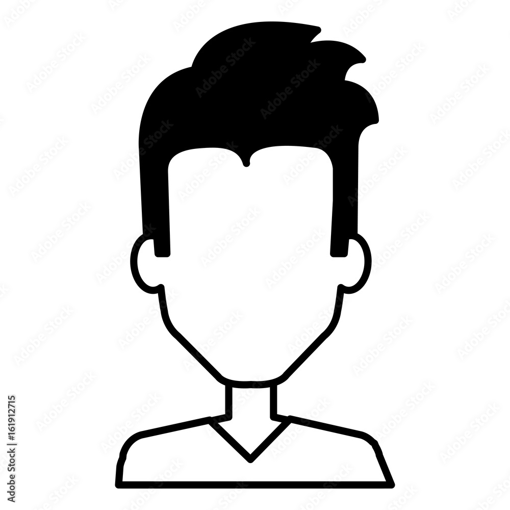 young man avatar character vector illustration design young man avatar character vector illustration design