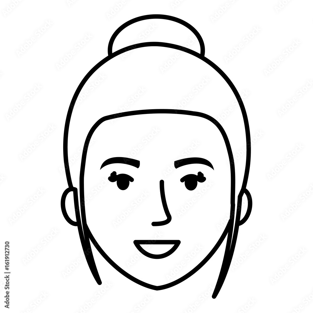 beautiful and young woman head character vector illustration design beautiful and young woman head character vector illustration design