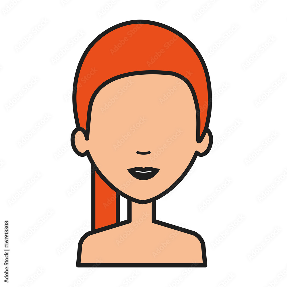 beautiful and young woman shirtless character vector illustration design beautiful and young woman shirtless character vector illustration design