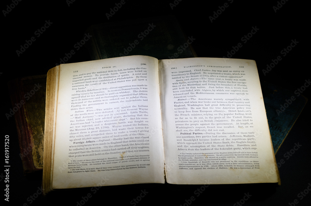 Fototapeta premium Vintage history book