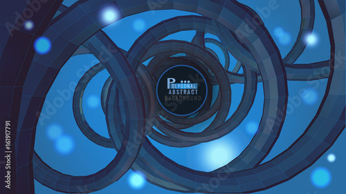 Abstract spiral wire background with technology or sci fi conceptual