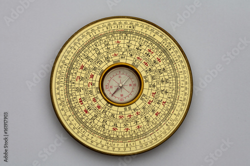 Chinese Luopan compass, used to read Feng Shui of the environment.