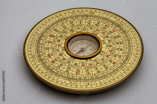 Chinese Luopan compass, used to read Feng Shui of the environment.