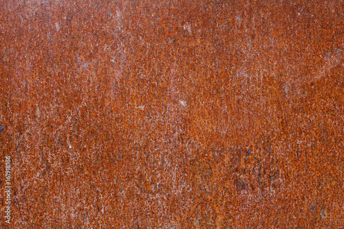Rusty iron slab, heavily weathered 