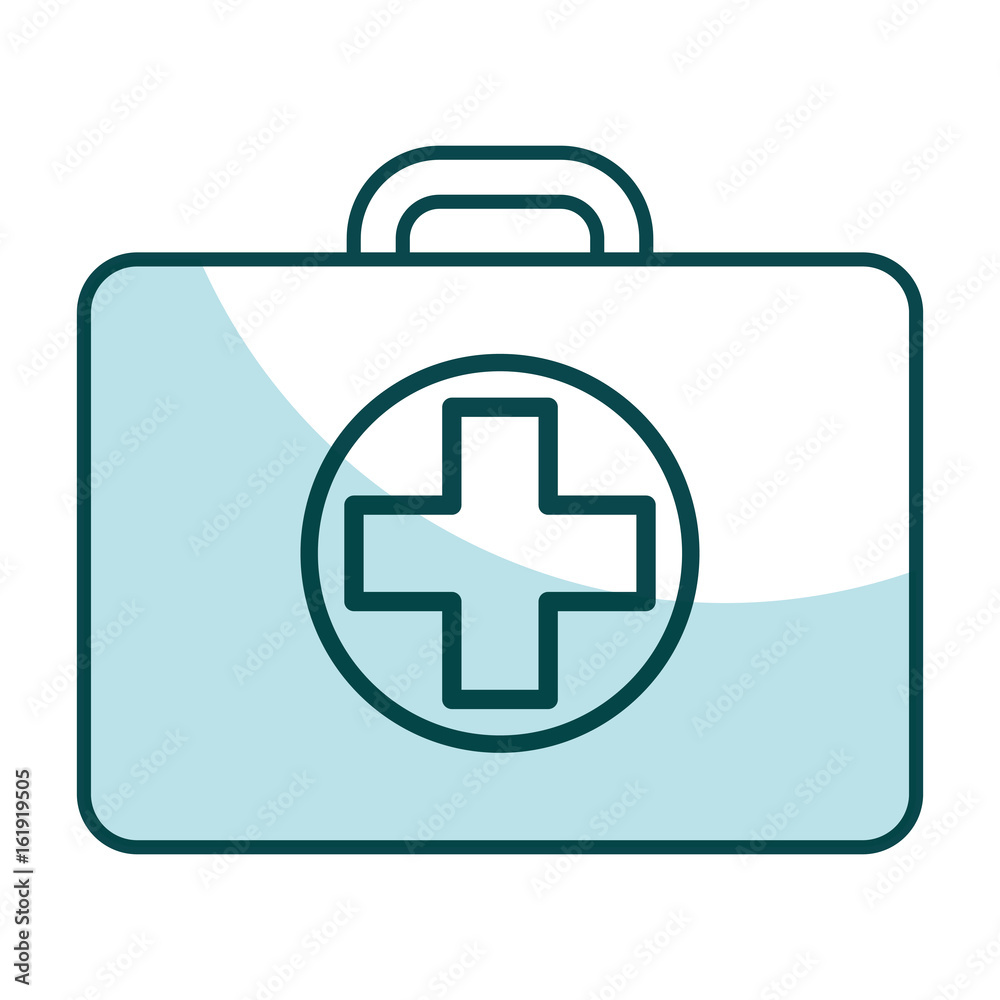 Fototapeta premium medical kit isolated icon vector illustration design