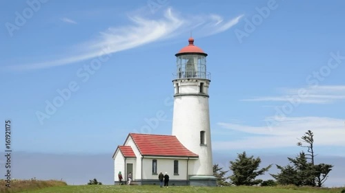 Wallpaper Mural Tourists entering the Cape Blanco Lighthouse, Oregon Coast Torontodigital.ca