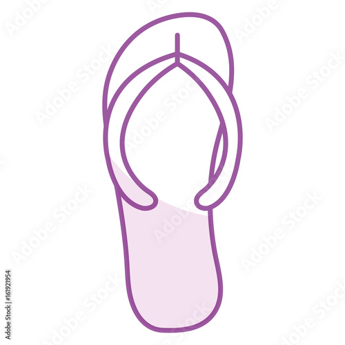 flip flops isolated icon vector illustration design