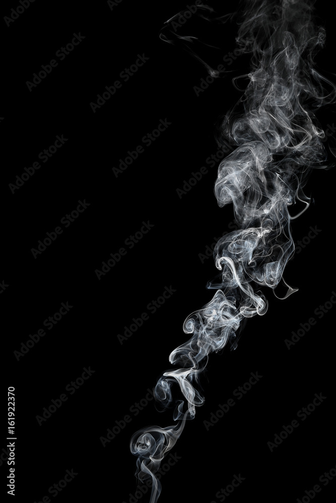 white smoke isolated on black white smoke isolated on black