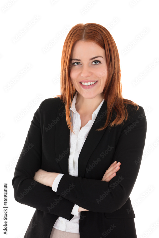 Portrait Of Happy Businesswoman Portrait Of Happy Businesswoman