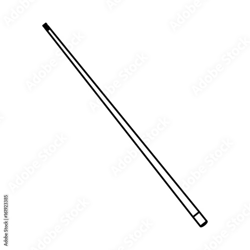 isolated billiards stick icon vector illustration graphic design