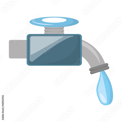 isolated water faucet icon vector illustration graphic design