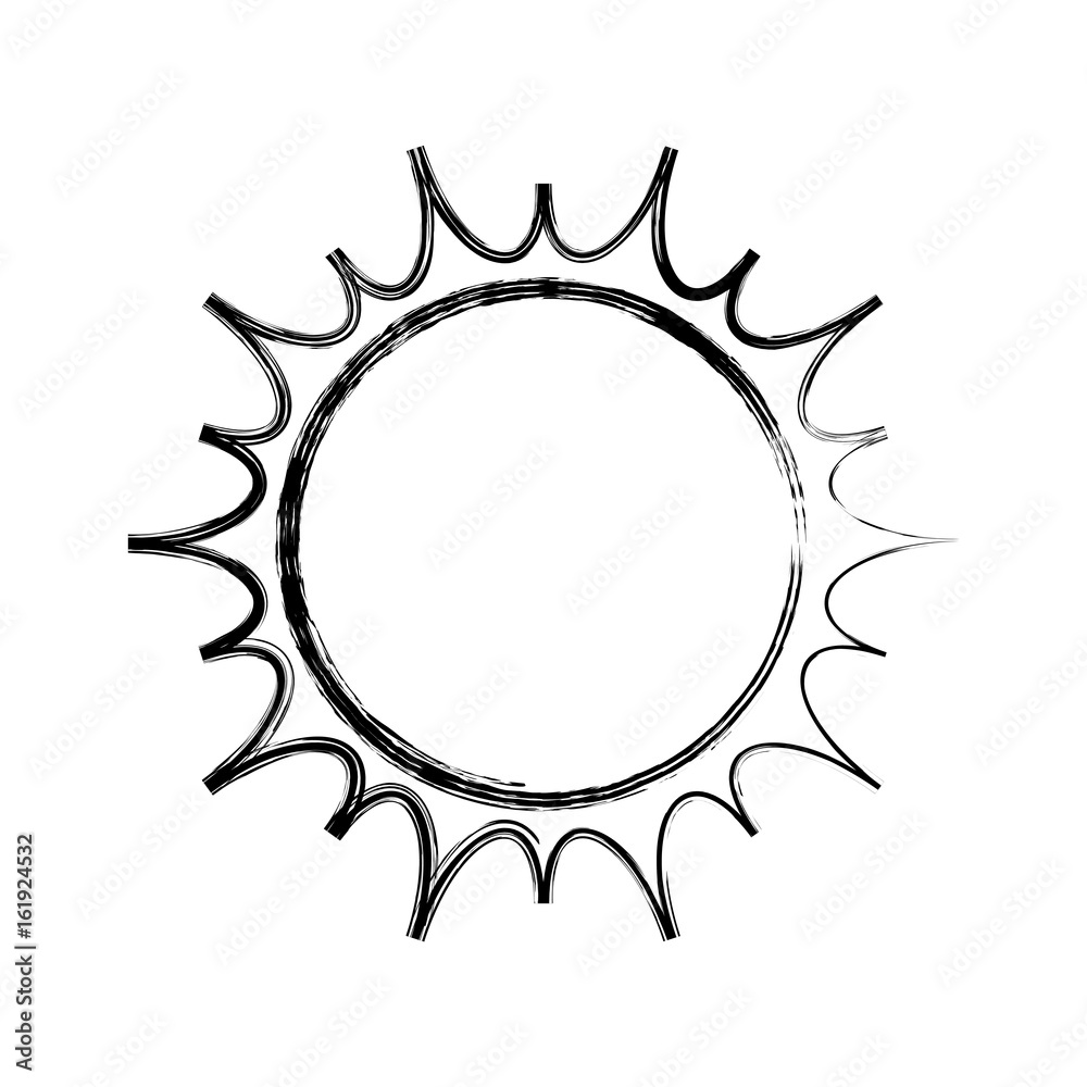 isolated big sun icon vector illustration graphic design