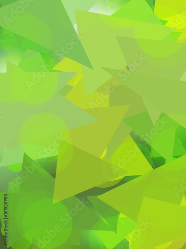Abstract of triangle in nature concept on  blur background