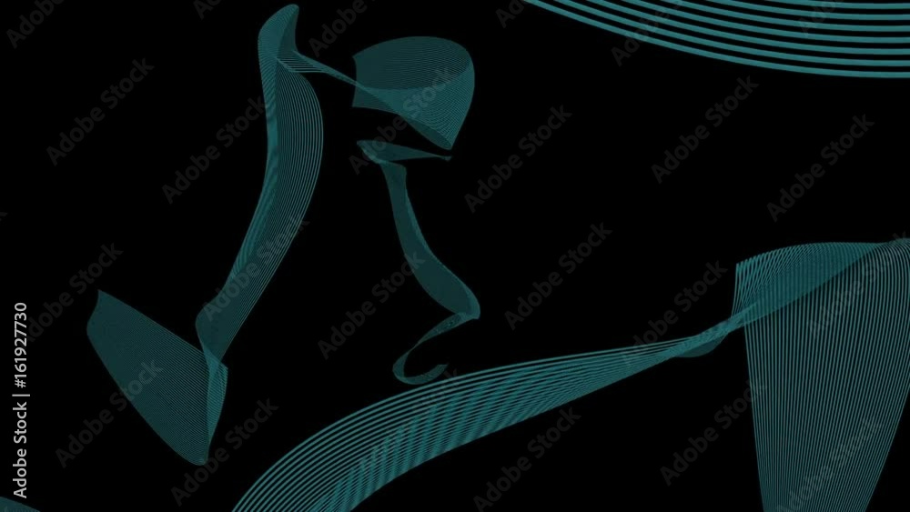  animation with wave object in motion made with trapcode.