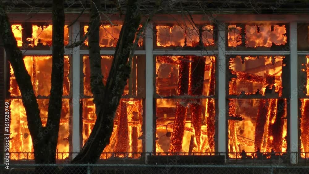 Building on Fire - House Fire