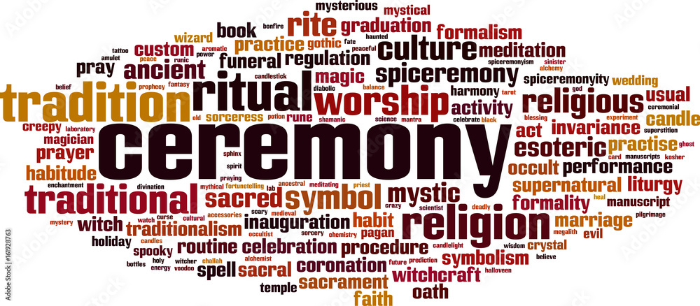 Ceremony word cloud