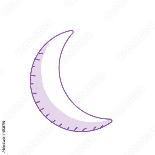 silhouette beauty moon on the galaxy space
