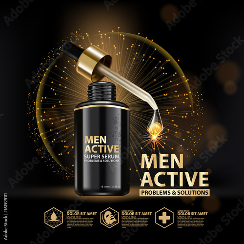 Collagen Serum Background Concept Skin Care Cosmetic