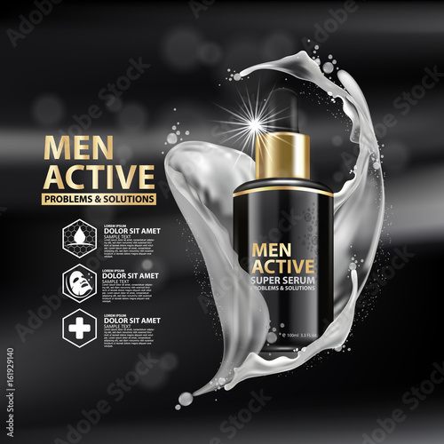 Collagen Serum Background Concept Skin Care Cosmetic