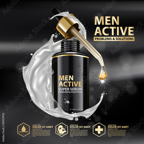 Collagen Serum Background Concept Skin Care Cosmetic