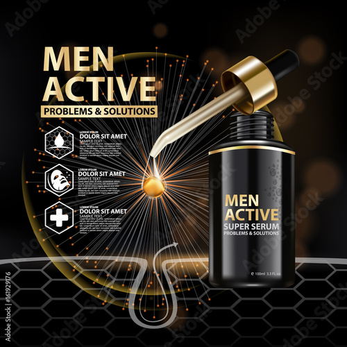 Collagen Serum Background Concept Skin Care Cosmetic