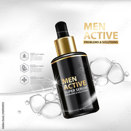 Collagen Serum Background Concept Skin Care Cosmetic
