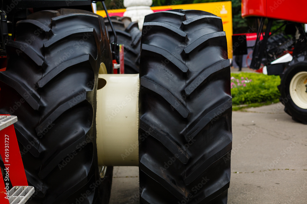 Fototapeta premium Modern Tractor Close-Up