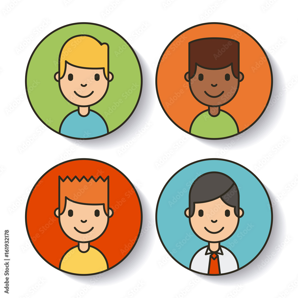 icons set network people vector illustration design graphic icons set network people vector illustration design graphic