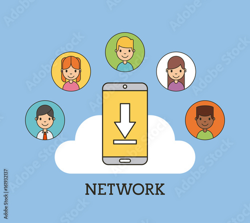 network people scenary icon vector illustration design graphic