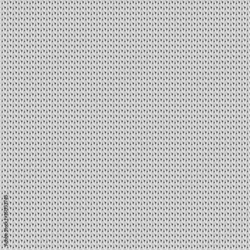 3D rendering imitating a flat surface formed by knitted wire, grayscale image