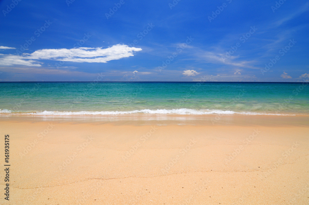 The Beach beautiful sea and bright daylight.