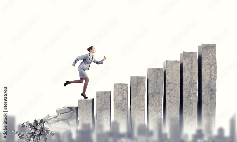 Going up to success. Mixed media Going up to success. Mixed media