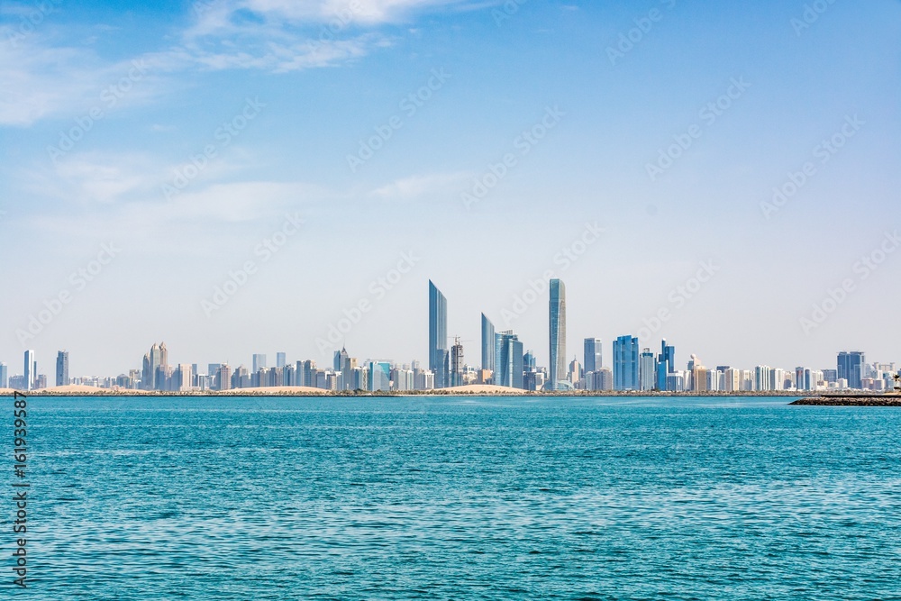 Cityscape of Abu Dhabi, United Arab Emirates